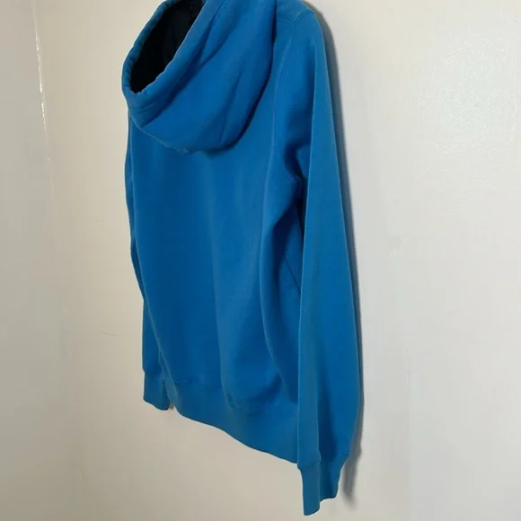 Nike Women’s Blue Retro Hooded Fleece Sweatshirt Size Large - Picture 9 of 11